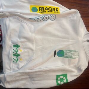 Brooklyn Cloth White Graphic Sweater